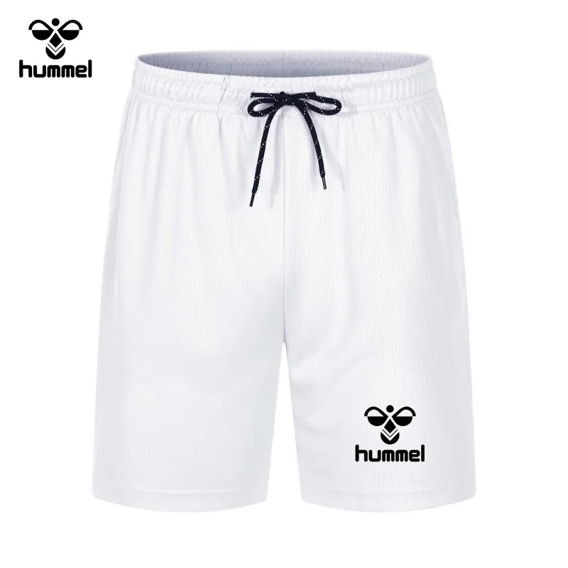 2024 Summer Brand HUMMEL Season Mesh Quick Dry Sports Fitness Shorts Men\'s Basketball Game Training Running Casual Quarter Pants