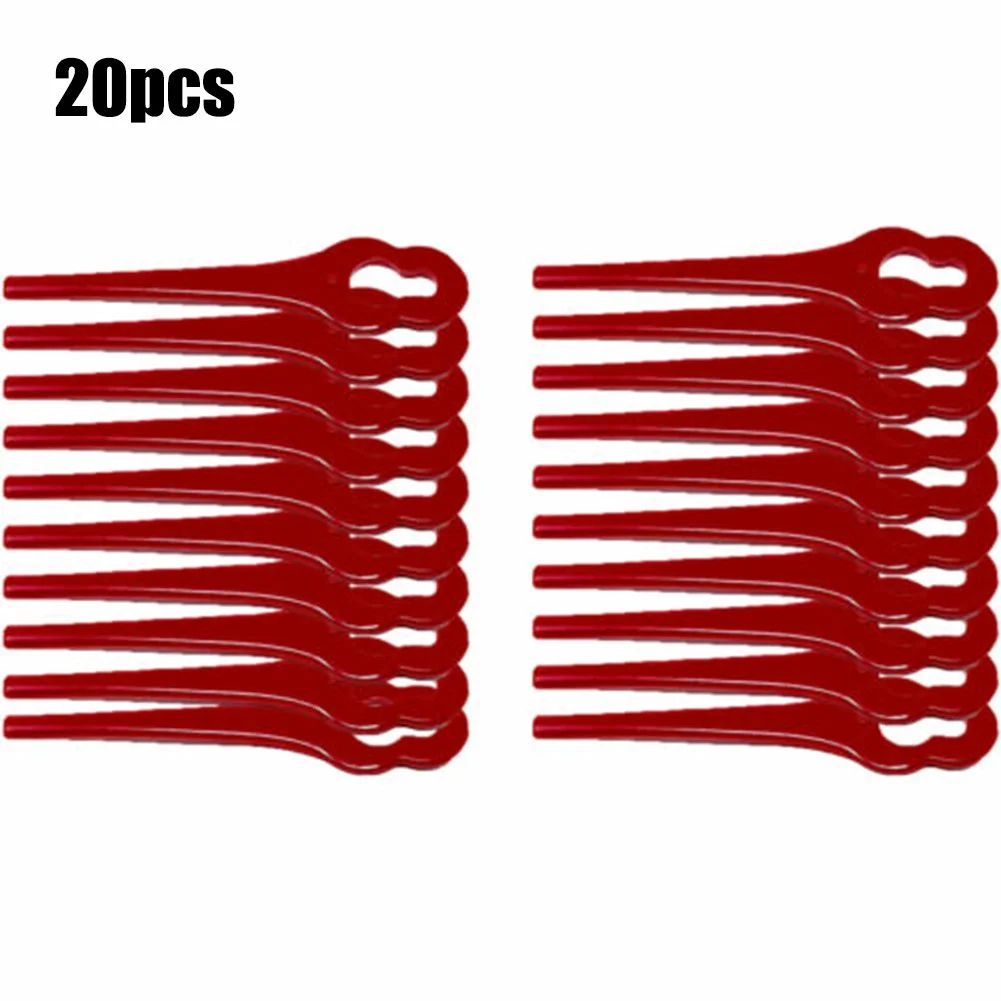 20Pcs Lawnmower Blades Replacement Plastic Grass Cutting Blade For IKRA  HATI 18 Li Battery Lawn Trimmer Grass Trimmer Parts