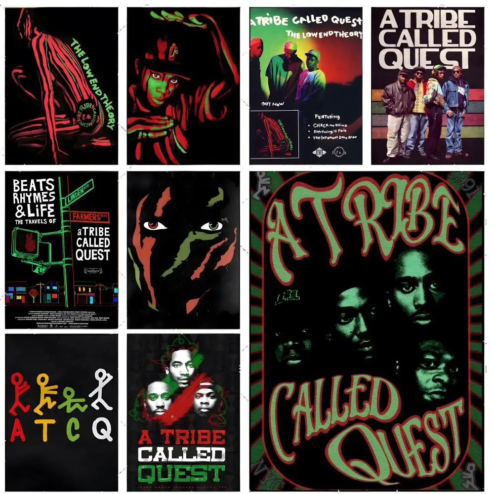 hip hop group wall art A-A Tribe Called Quest Poster Premium Decor Art & Gift for Household Lounge Home Ornaments