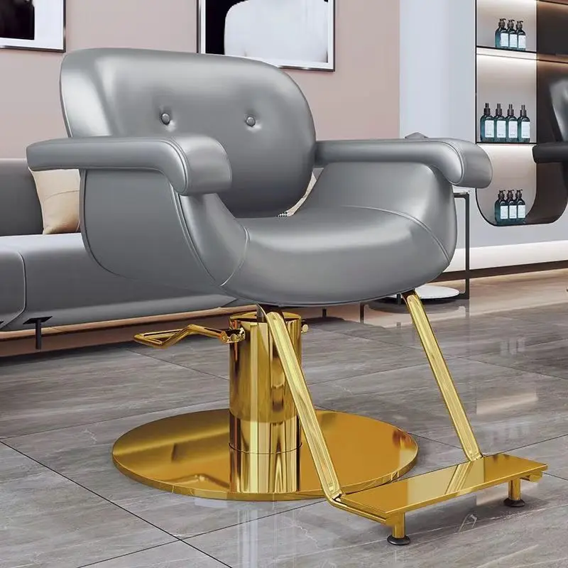 Floor Elegant Barber Chair Comfortable Mat Organizer Modern Barber Chair Design Ergonomic Kappers Stoel Nail Salon Furniture