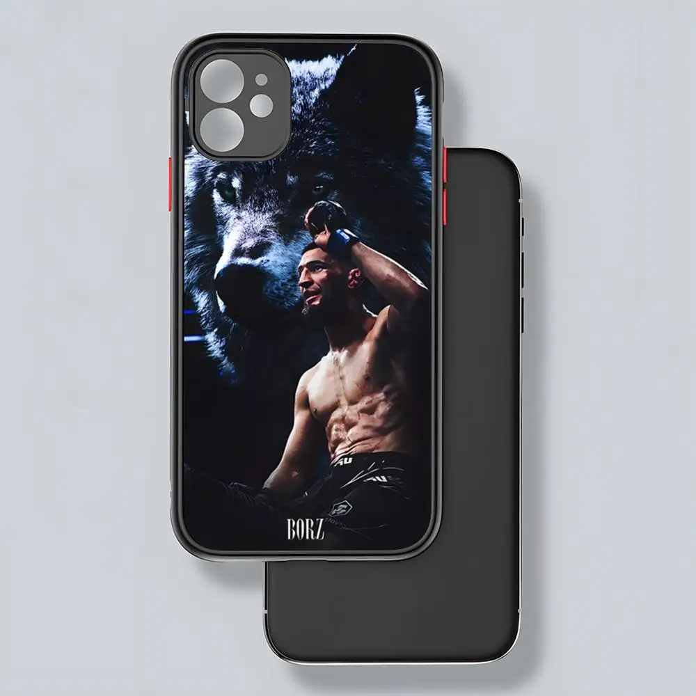 Fighting U-ufc C-Chimaev Cool Phone Case Matte Transparent Back For IPhone 16 15 14 13 12 11 Pro Max X XR XS Plus Cover