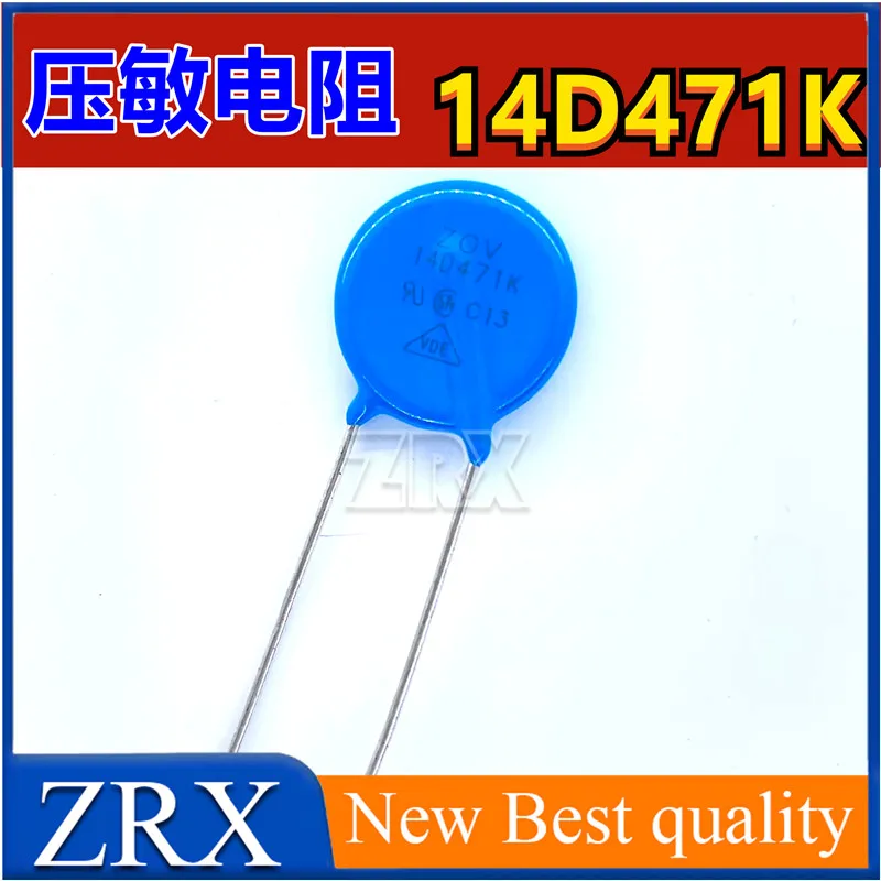14D471K Varister ZOV 470V 14K471D, o novíssimo passo de pinos, aproximadamente 8,5mm, 5pcs por lote