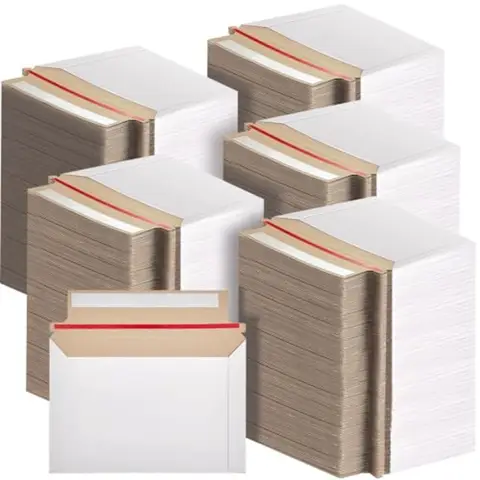 Pcs Rigid Photo Mailers with Self-adhesive Cardboard Card Shipping Envelopes Bulk for Document
