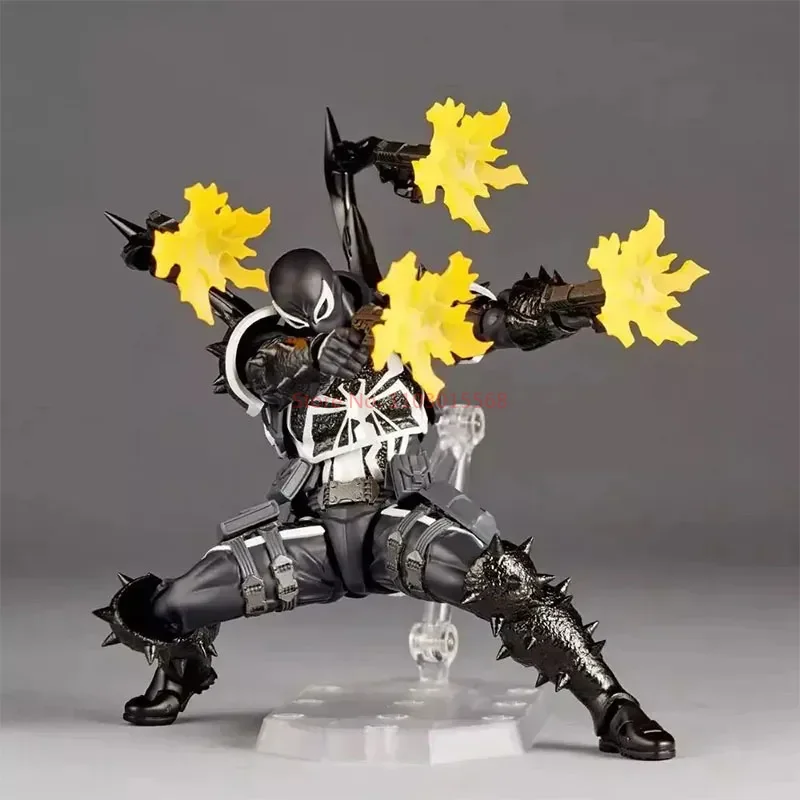 Venom Revoltech Amazing Yamaguchi Figures Agent Venom Anime Figure Model Eugene Thompson Revoltech Amazing Fantasy Figure Gifts