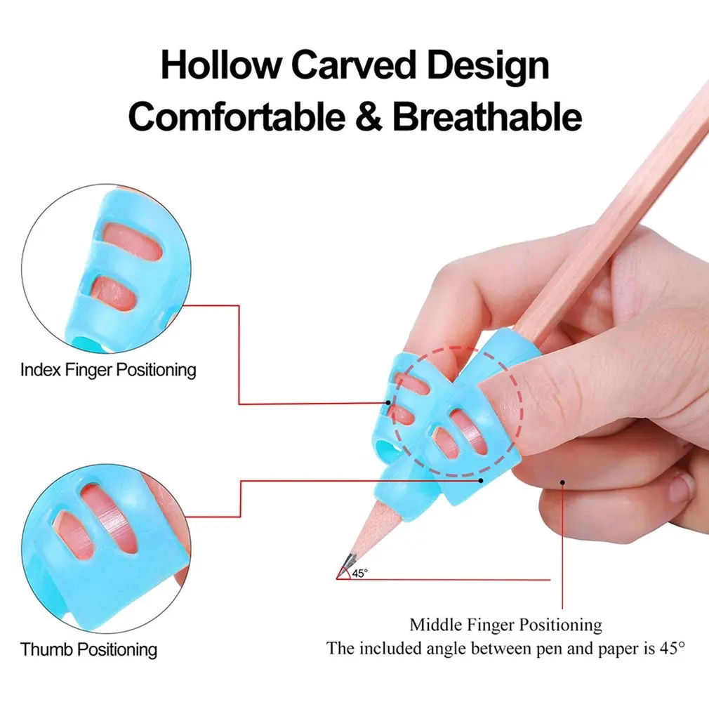 子供のための手書きグリップ,就学前の早期学習,教育,学用品,鉛筆,ライティングツール,4個。