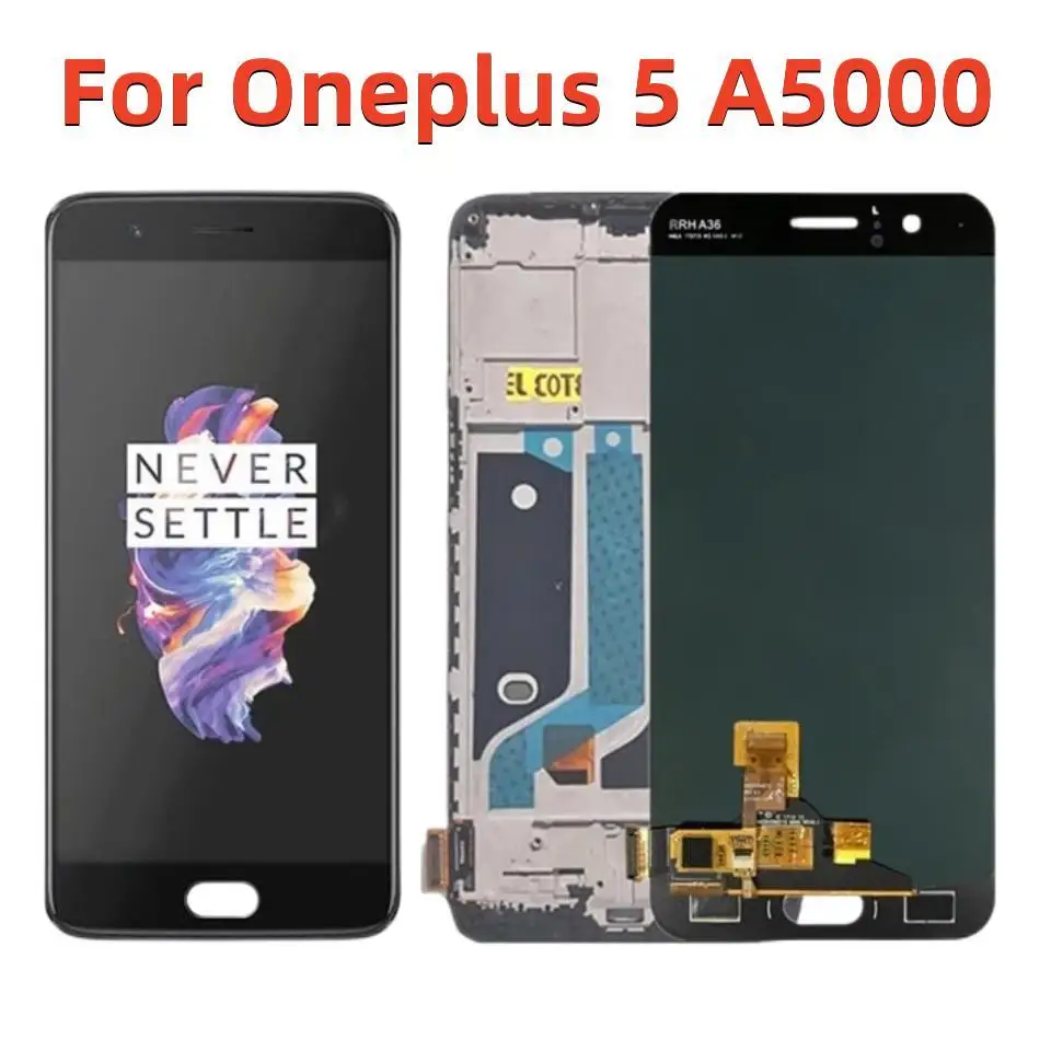 OLED LCD For Oneplus 5 A5000 LCD Display Touch Screen With Frame Digitizer Replacement For One Plus 5 1+5 A5000 LCD Display