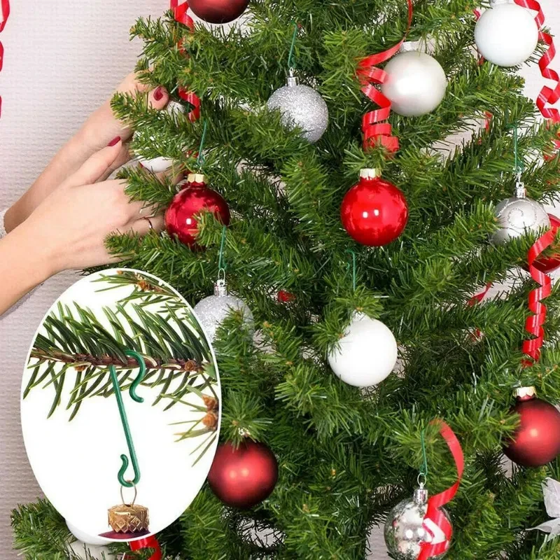 10-200PCS/Christmas Tree Decoration S-shaped Hook Christmas Stocking Christmas Ball Plastic Hook Christmas Hook Hanging Tool