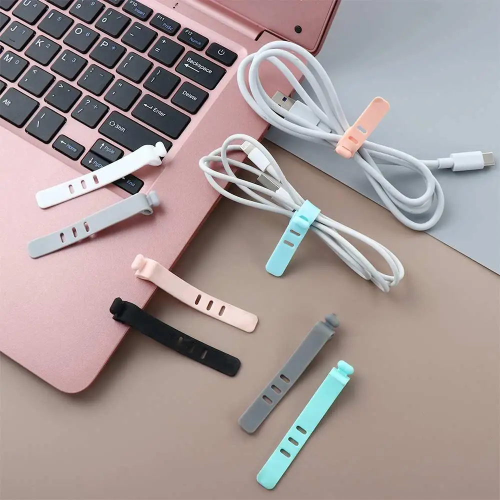 Cord Fixer Charging Cable Protector Office Accessories Management Clips Headset Clip Cable Winder Cable Organizer Cable Holder