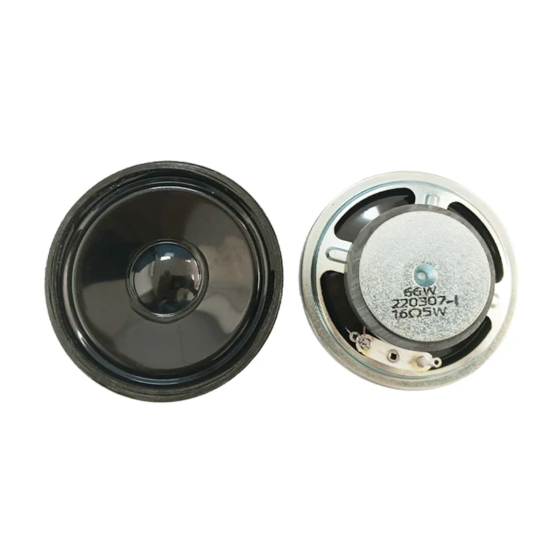 Tenghong 2pcs 2.5 Inch 66mm Round Tweeter 16 Ohm 5W Audio Waterproof Treble Speaker Unit For Security Voice Sound Loudspeaker