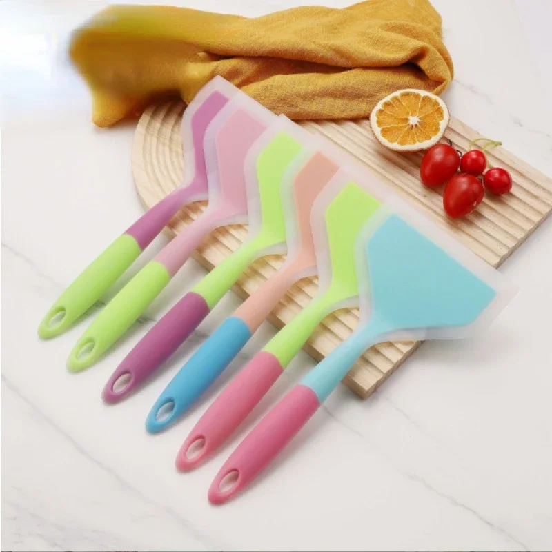 Silicone Fried Spatula Kitchen Ware Cooking Non-stick Cookware Stir Fry Spatula Pizza  Beef Meat Egg Cooking Tools