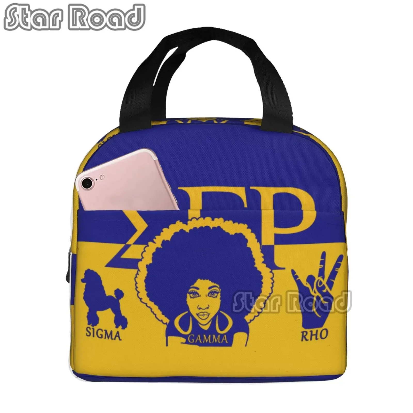 Cmxljwyt Sigma Gamma Rho Lunch Bags for Thermal Cooler Bento Box Women Lunch Box Food Bag for Office School Work Picnic