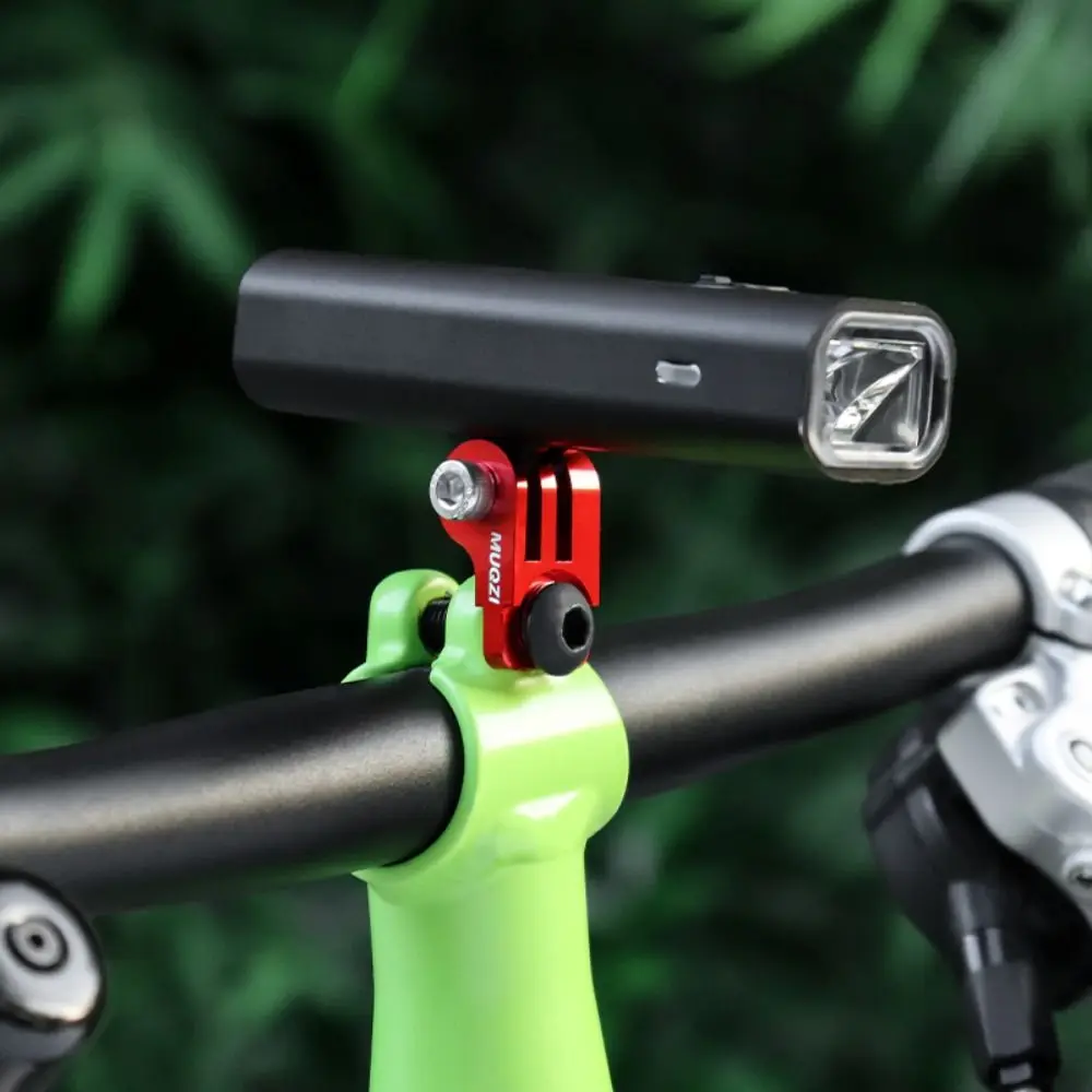 Aluminium Alloy Bicycle Front Light Holder Adjustable Modification Bike Front Light Bracket Adapter Lamp Bracket