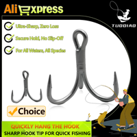 [TUODIAO] Teflon-Coated Fishing Hook Smooth Anti-Rust Finish Ultra Sharp Durable Secure-Hold Hook