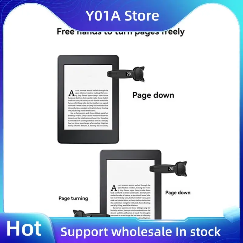

Y01A 2 компл.. Пульт дистанционного управления Page Turner Auto Clicker Bluetooth 5.3 для Iphone/Ipad для Android/E-Reader Gaming Live для Tiktok