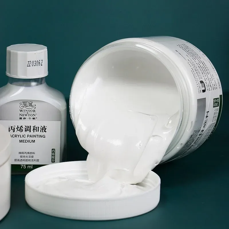 WINSOR & NEWTON Acrylic Blending Liquid Oil Acrylic Modeling Paste Acrylic Medium Gesso Diluent Painting Materials Ground