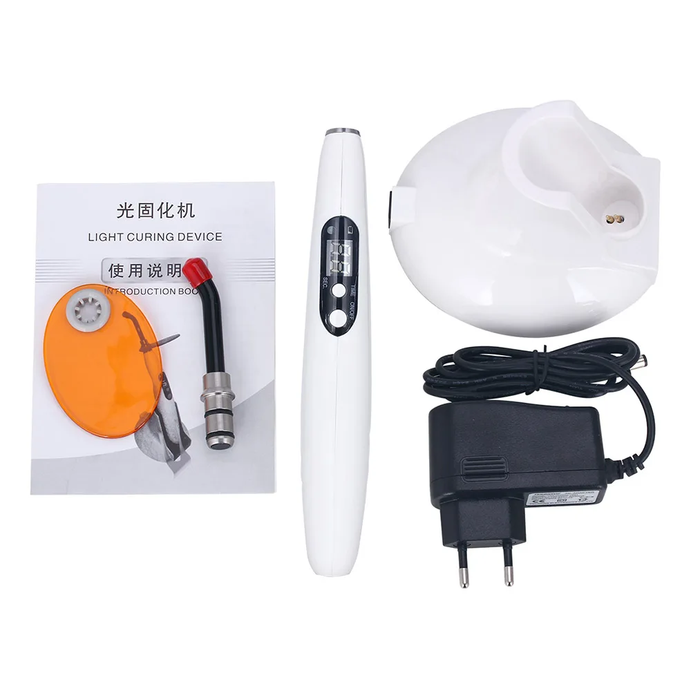 BAISTRA Dental Wireless Curing Light Lamp LED Photopolymerizer 1200-1500mw/cm² Adjustable Time Dentistry Resin Solidify Device