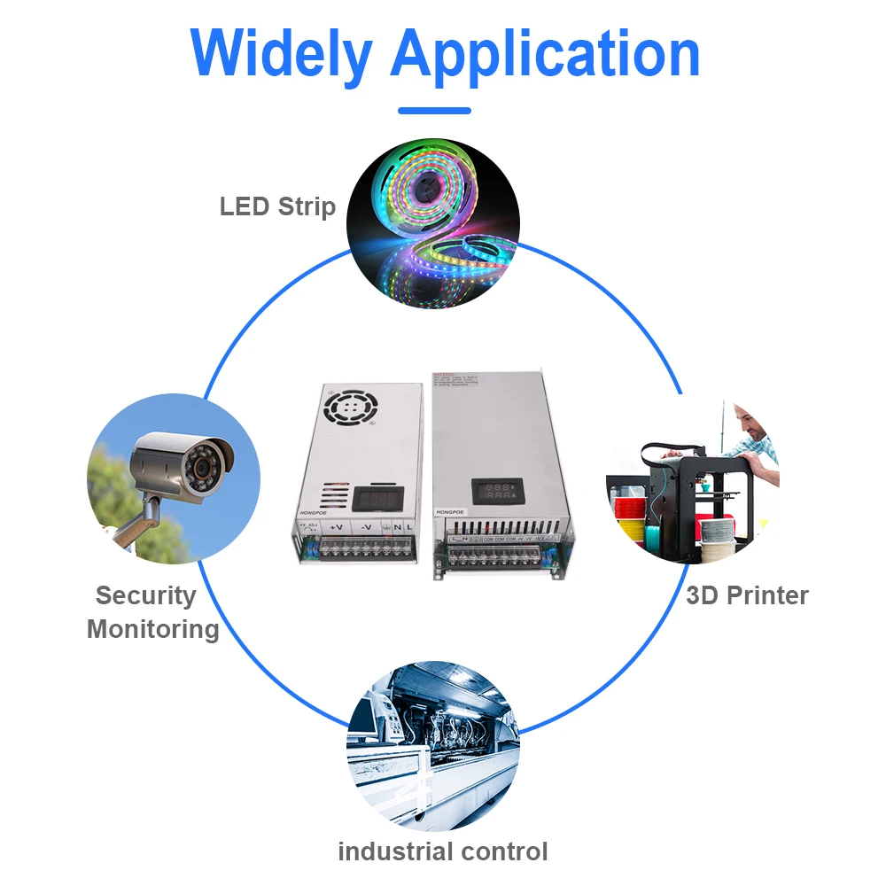 Imagem -05 - Fonte de Alimentação de Display Digital Ajustável 1000w 012v 15v 24v 30v 36v 48v 72v 85v 90v Smps cc 110v 150v 200v