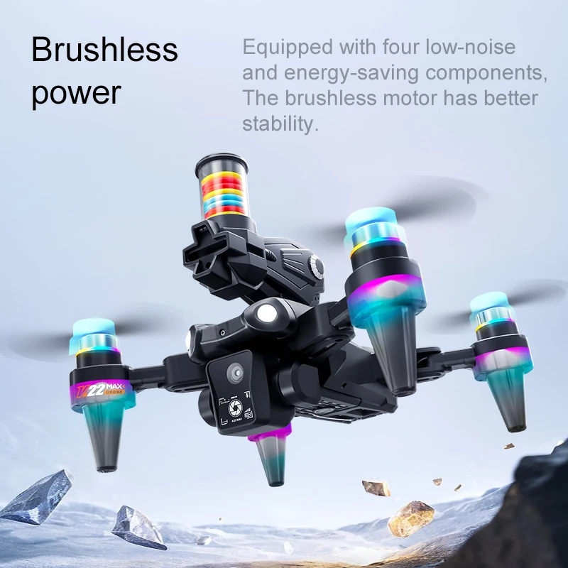 JCMO K22 MAX Frisbee Launch Drone Professional HD Dual Camera Brushless Motor 2.4Ghz Remote Control Quadcopter Toy for Kids New - view 6