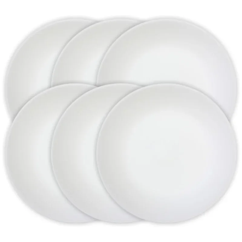 Classic Winter Frost White, 6 Piece, Dinner Plate Setdishes  dinner plates  dinnerware set