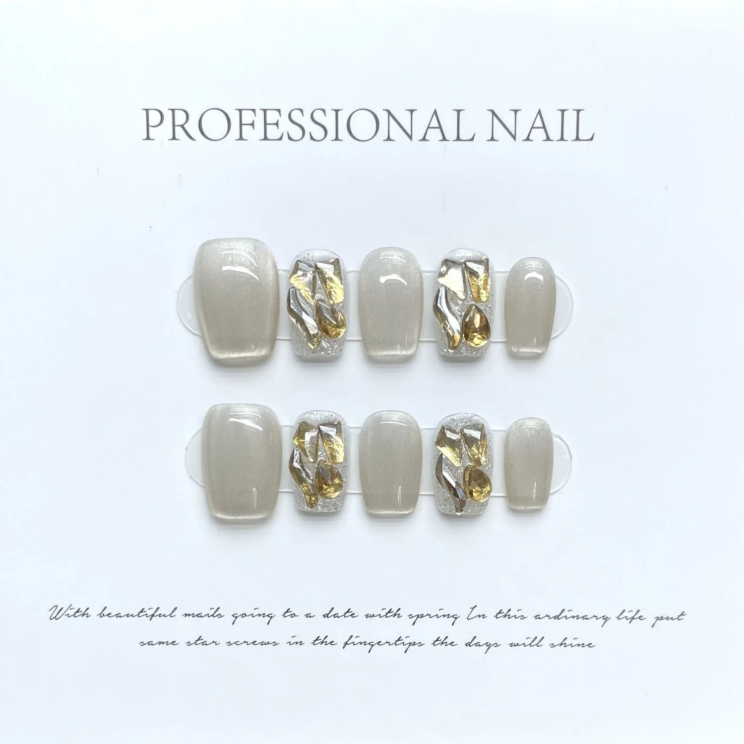 

Nails Set Press On Pure Handmade Wearable Nails Love Butterfly Fashion Fake Nails bear Black Write Blue Pink Accessories
