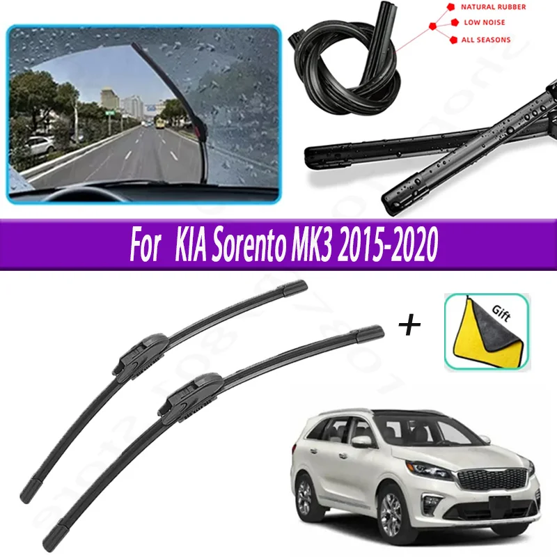 

Car Wiper For KIA Sorento MK3 2015-2020 Front Wiper Blades Brushes Auto Accessories 2015 2016 2017 2018 2019