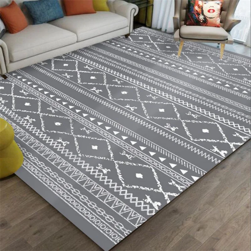 Morocco Style Carpet Livign Room Anti Slip Home Decoration Bedroom Large Area Nordic Rugs Tables Floor Mats Washable Lounge Rug