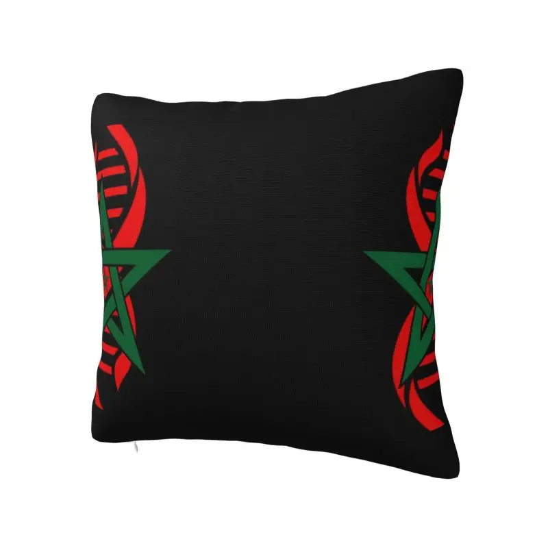 Nordic Style My DNA Is Moroccan Roots Cushion Cover Soft Morocco Flag Pride Throw Pillow Case Car Square Pillowcase Home Decor