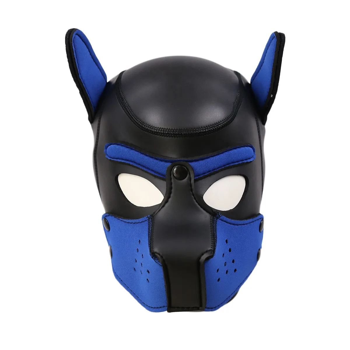 XL Size Party Masks Pup Puppy Play Dog Hood Mask Padded Latex Role Play Cosplay Full Head Ears Halloween Mask Sex Toy For Women