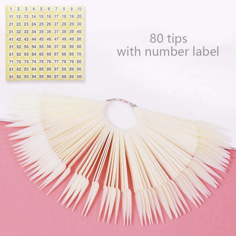 Nagel Display Sticks Nagel Swatch Falsche Nagel Tipps Nagel Gel Polnisch Praxis Klare Natürliche Farben Display Board für Nail art Werkzeuge