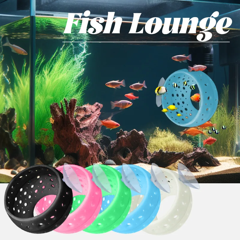 

New Fish Lounge Cave Suction Cup Hiding Fish Tank Plastic Decoration Aquarium Accessories Aquarium Decoration