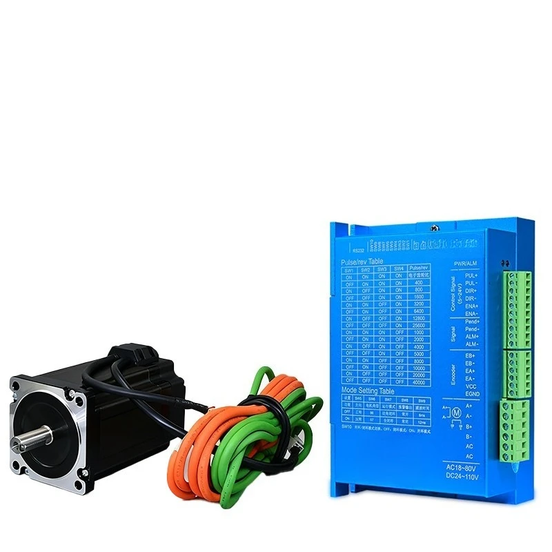 For 86 Closed-loop Motor Set Stepping Servo Motor Can Add Brake 4.5/8/12N.m