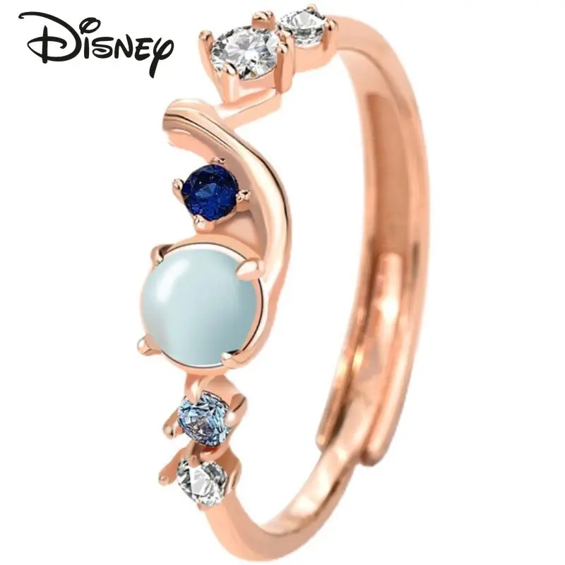 Disney 2022 New Snow White Cinderella Women\'s Ring Fashion Trend Luxury Jewelry Opening Adjustable Women\'s Ring Jewelry Gift