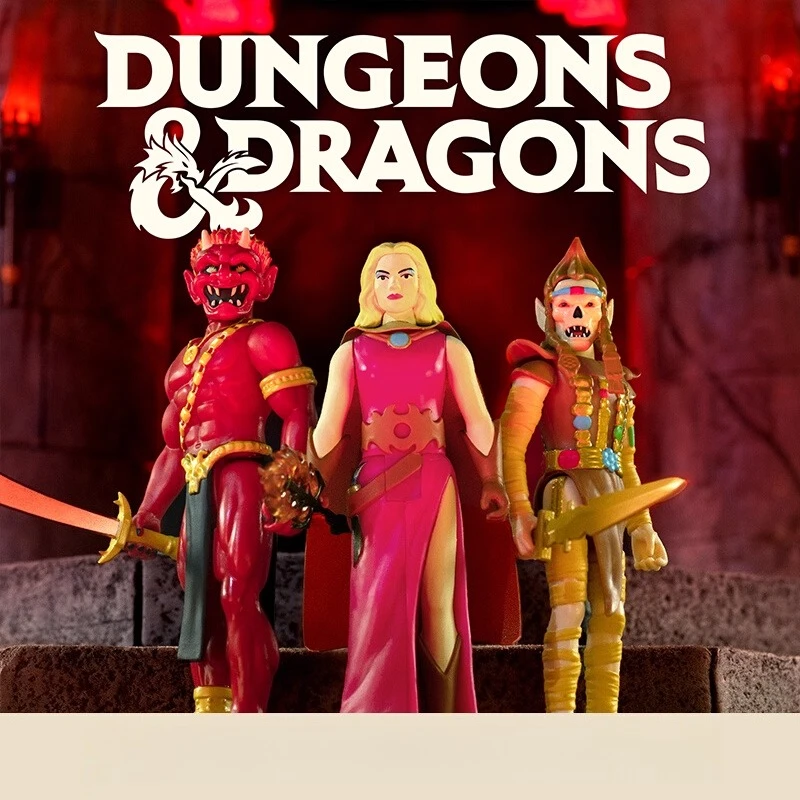

Super7 Dungeons & Dragons Wave 1: Fire Giant, Witch, Githyanki – Articulated Classic Action Figures, Collectible Toys