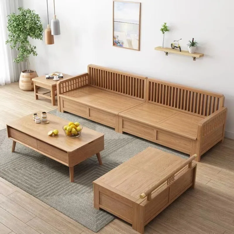 

Новый диван на троих из цельного дерева в китайском стиле, двойной комбинированный зимний и летний угловой диван двойного назначения