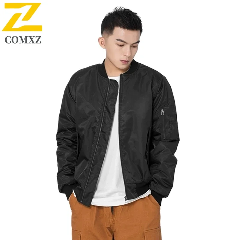 

2025 Men Jacket Autumn Winter Outdoor Thick Windproof Warm Quality Nylon Uniform Aviator Unisex Coat Male American Retro Jacket