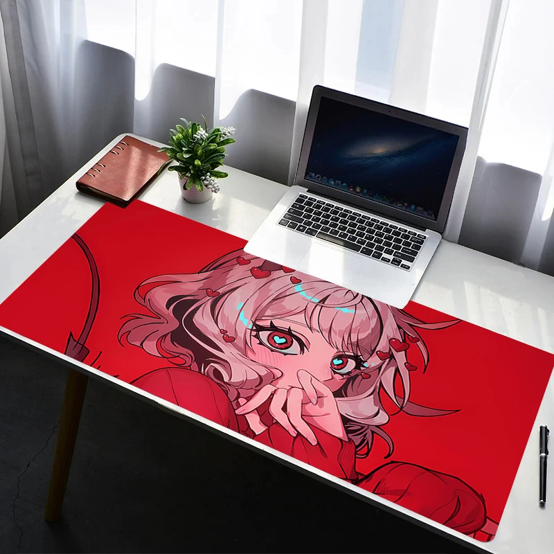 Alas Mouse PC Karet Anti Selip H-helltaker Alas Mouse Anime Laptop Gamer Kabinet Alas Keyboard Komputer Kantor Alas Mouse Meja Gaming