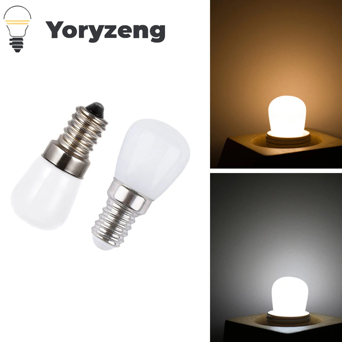 Mini E14 E12 LED Bulb 2w Lights For Refrigerators Cold Warm White 110V 220V 12v 24v For Freezer Fridge Light Lampada Lighting