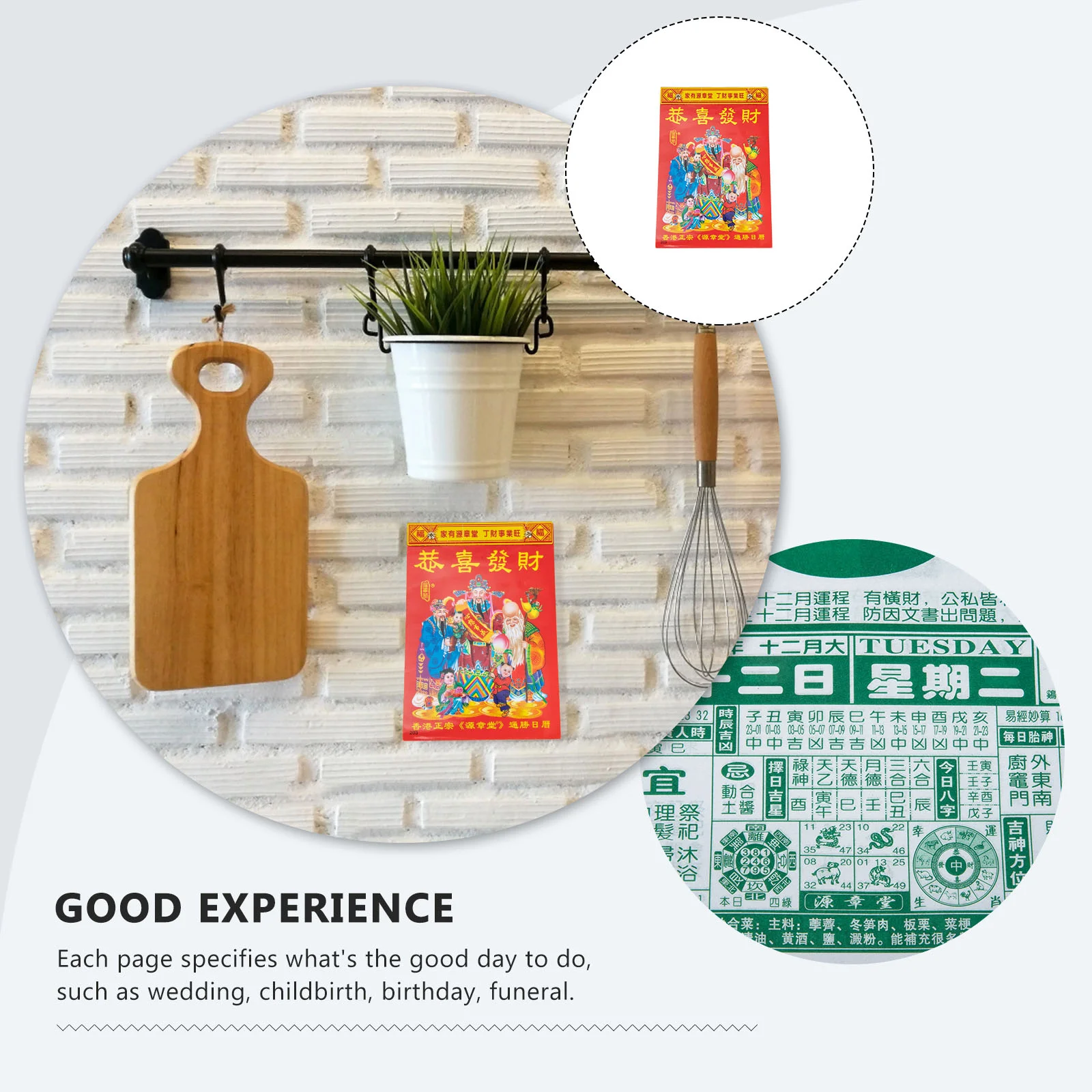 Desk Old Almanac Office Desktop Calendar Festival Couplet Paper Traditional Chinese Calendars