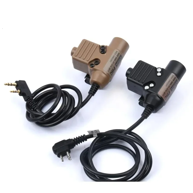 WADSN Military Tactical U94 PTT For Communication Headset Earmor Fit Motorola Midland Baofeng Kenwood Plug Walkie Talkie
