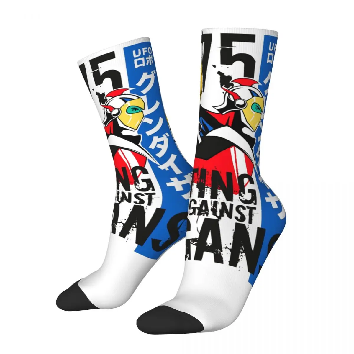 UFO Robot Grendizer Grendizer And Actarus Men Women Socks Outdoor Novelty Spring Summer Autumn Winter Stockings Gift