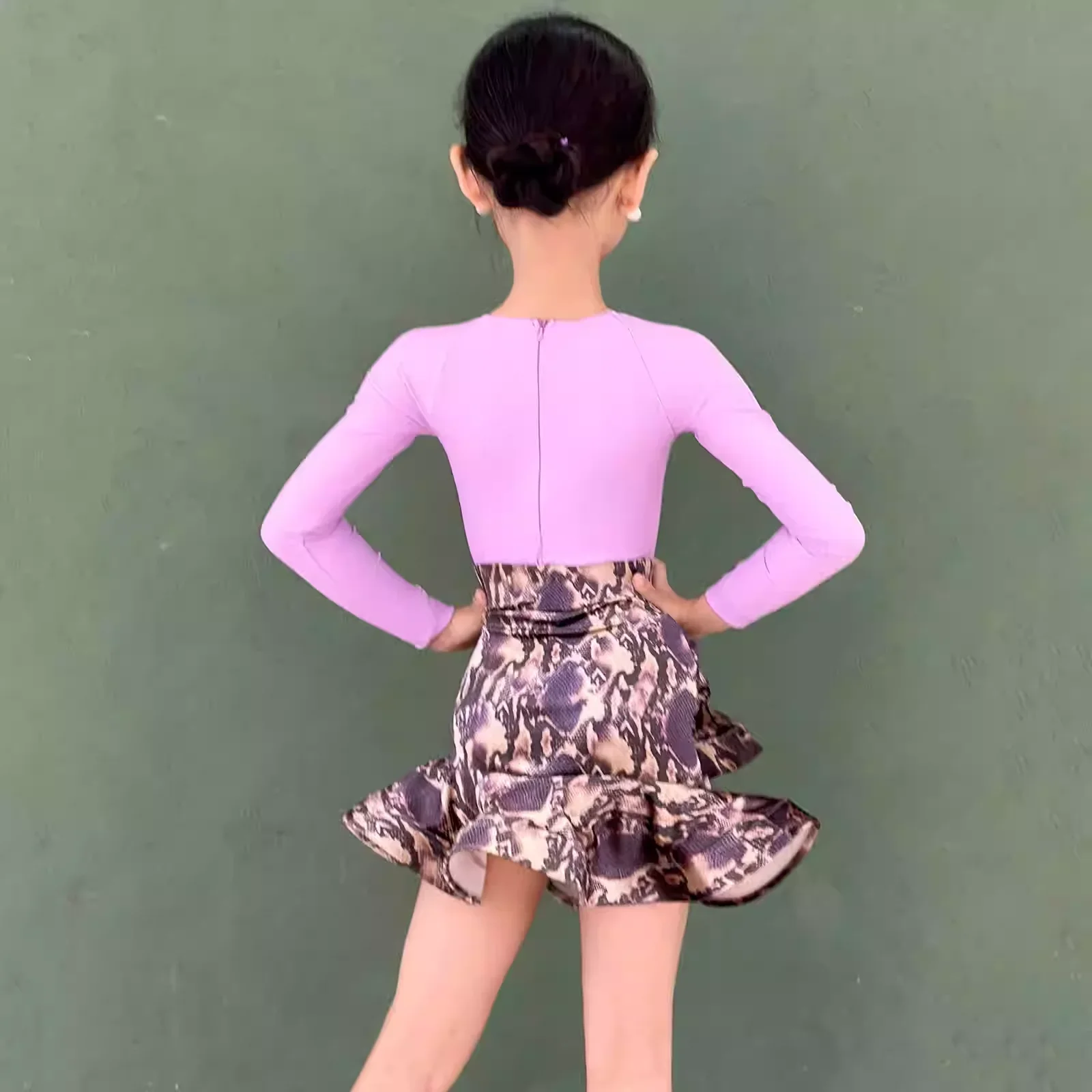 Meisjes Salsa Samba Tango Danskostuum Latin Dans Jurk Meisjes Dans Rok Ballroom Jurk Standaard Kind Latin Oefenjurk