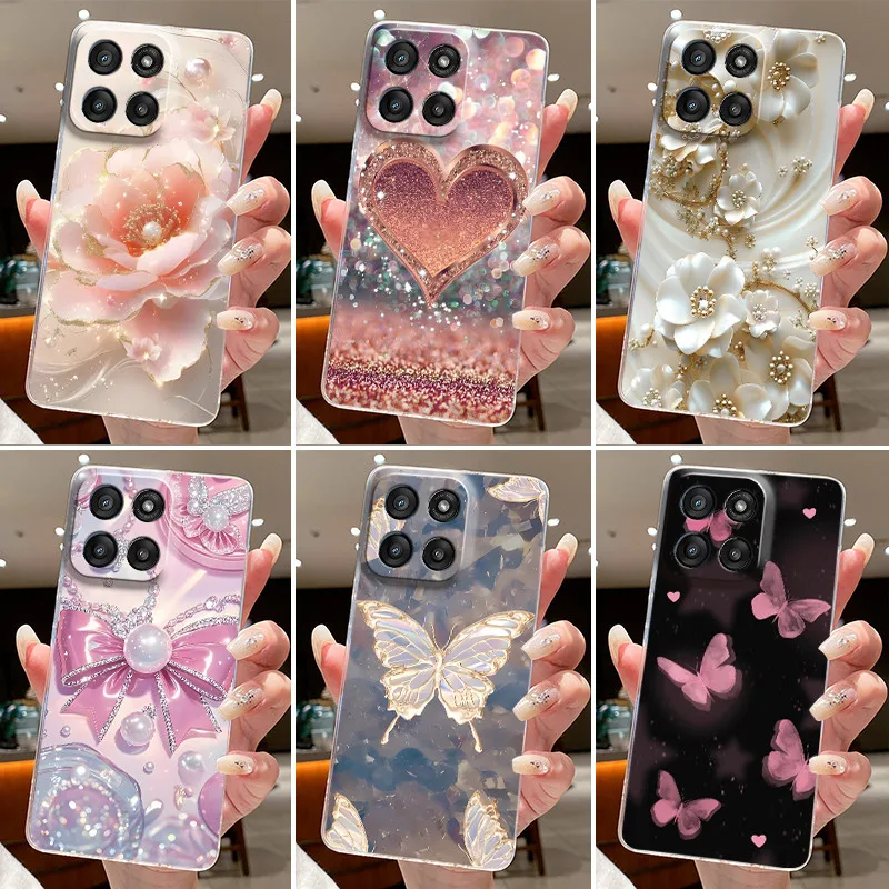 Phone Case For Motorola Moto G Stylus 5G 2025 2023 2024/Moto Edge 60 Stylus Protective Cases Transparent Soft Silicone TPU Cover