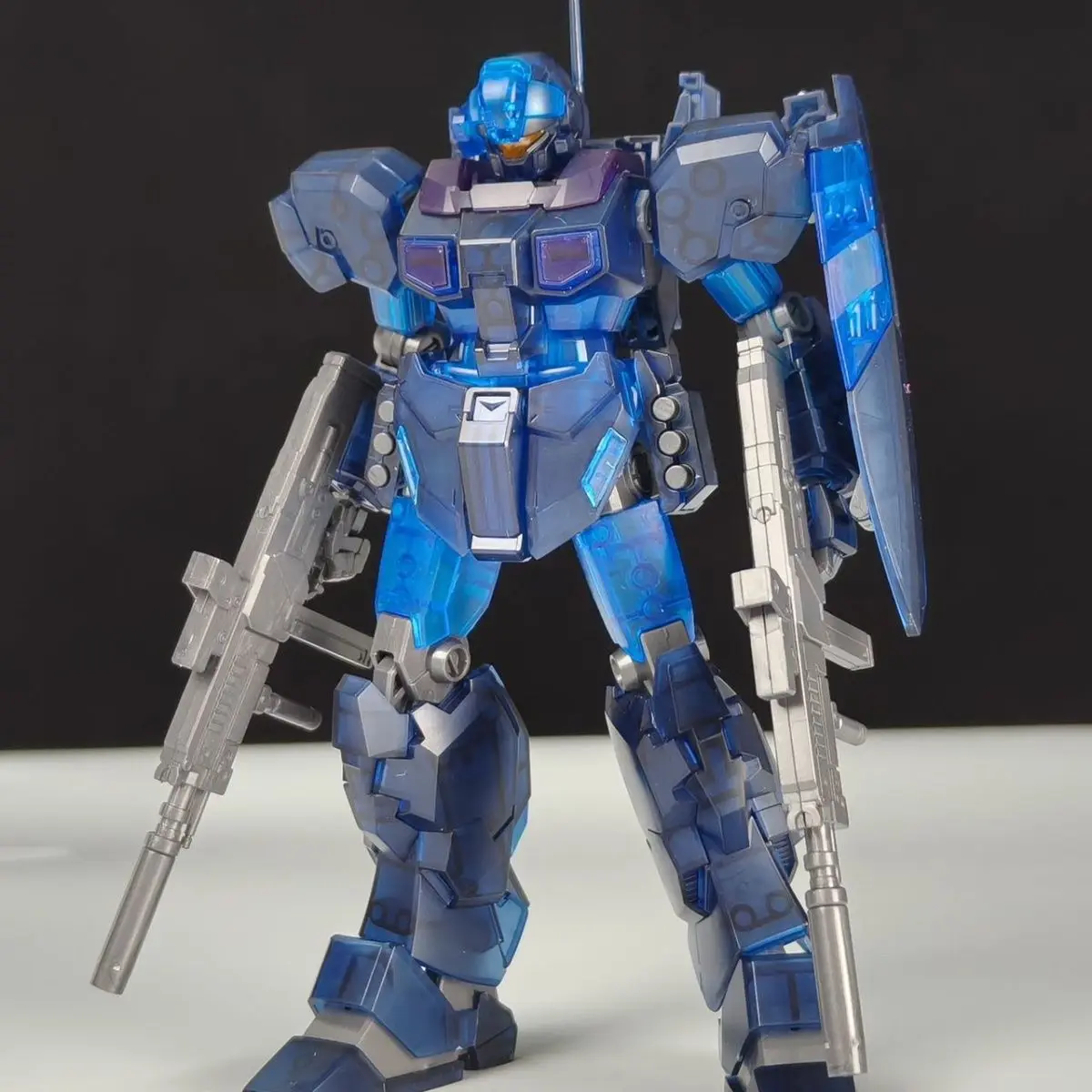 BAOBAO HG 1/144 Jesta Kit d'assemblage de couleur claire RGM-96X figurines d'action Robot modèle en plastique jouets pour cadeaux