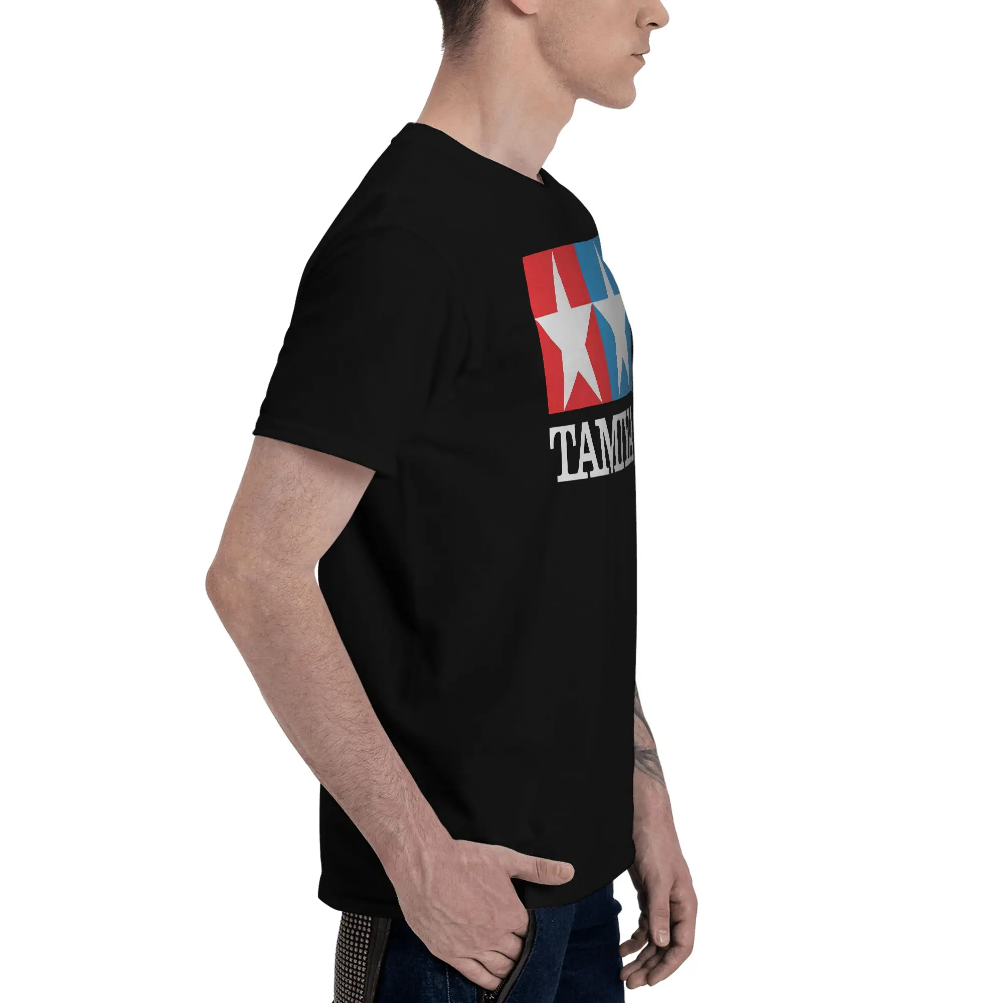 Tamiya Logo Versatile Reversible T-shirt Casual Girlish Feeling Cotton Tee