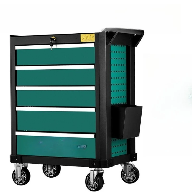 

Auto repair tool cart mobile toolbox, multi-functional hand push drawer workshop tool cabinet