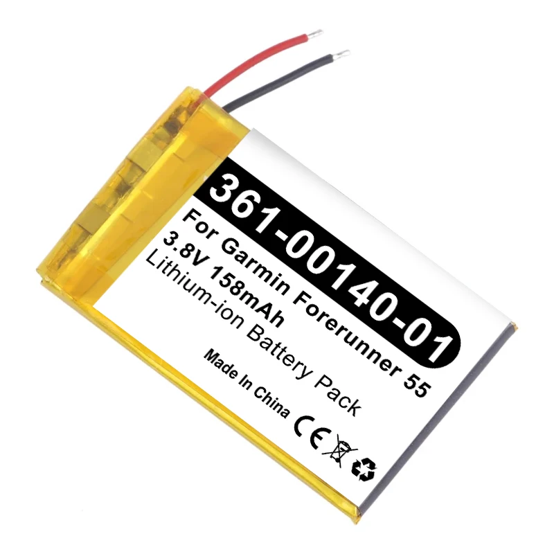 Batería nueva para reloj 361-00140-01 para Garmin Forerunner 55 batería de repuesto para reloj GPS + herramientas 3