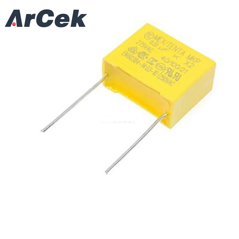 10pcs 220nF Capacitor X2 Capacitor 275VAC Pitch 275V 10mm X2 Polypropylene Film Capacitor 0.22uF