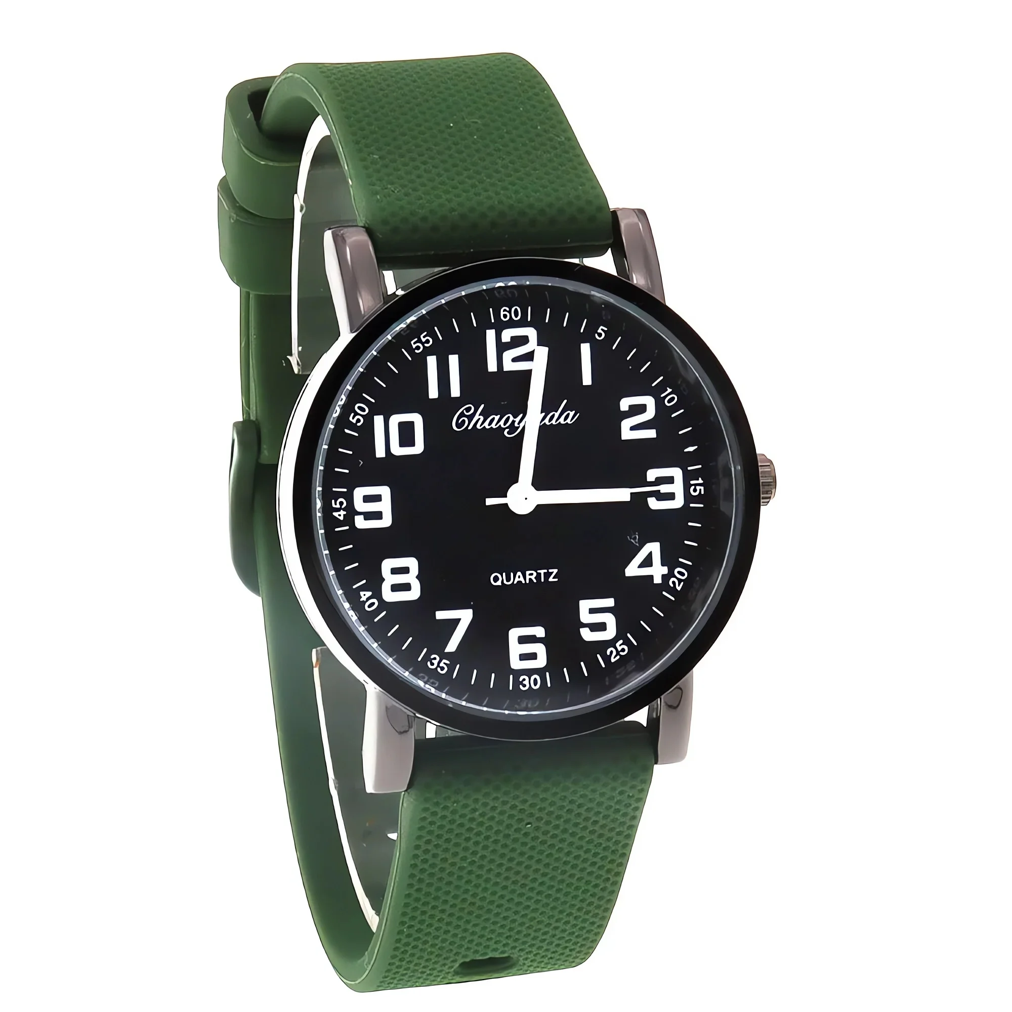 

Children's Quartz Wristwatch 60 Minute Scale with Silicone Strap for Boys Girls Students Watch