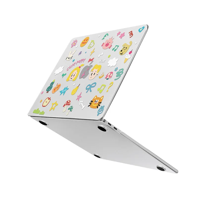 Funda con Diseño de Osito de Dibujos Animados para Macbook Air 13.6 M5 M1 Pro 14 M4 Air 15.3 13 M3 15 M2, Funda para Mac A3113 A2681 A2442 A2941 PC