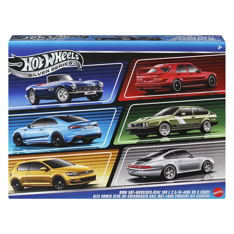 

Hot Wheels Silver Standard Premium Pucca Six-Pack Nissan Skyline Datsun Acura 1/64 Metal Die-cast Model Collection Toy Vehicles